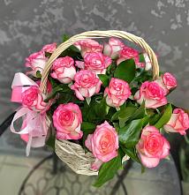 Цветочная композиция из Розы в корзине #REPLACE_PRED# Султане